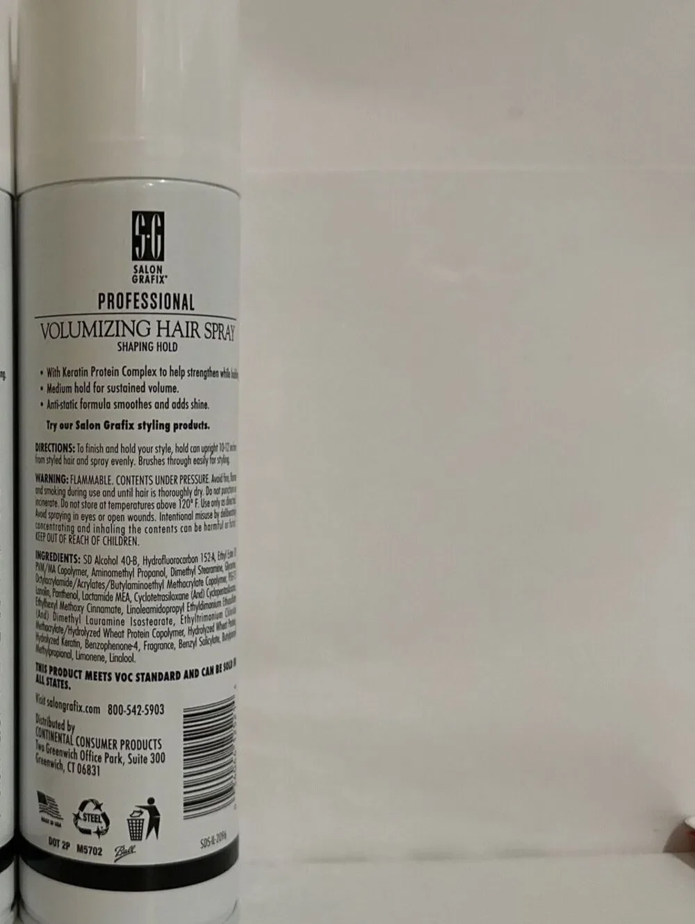 BRAND NEW Salon Grafix Professional Volumizing Hair Spray Shaping Hold #8
